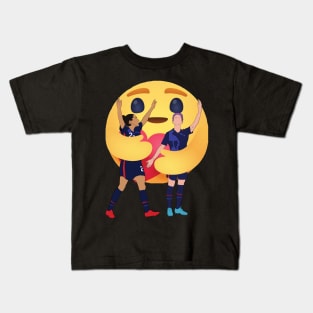 Christen Press Megan Rapinoe USWNT Emoji Hug Reaction Kids T-Shirt